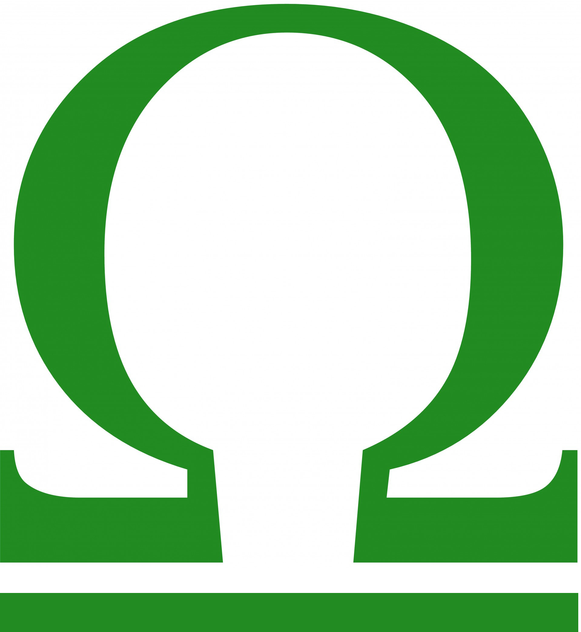 Омега символ